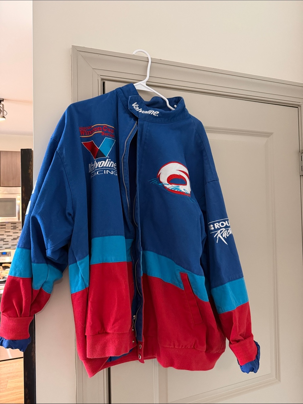Valvoline Racing Colorblock Jacket - Blue/Red/Turquoise